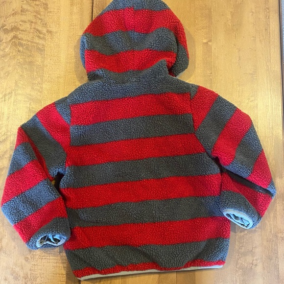 Rugged Bear fleece lined reversible red and gray windbreaker jacket coat size 6 - Picture 2 of 10